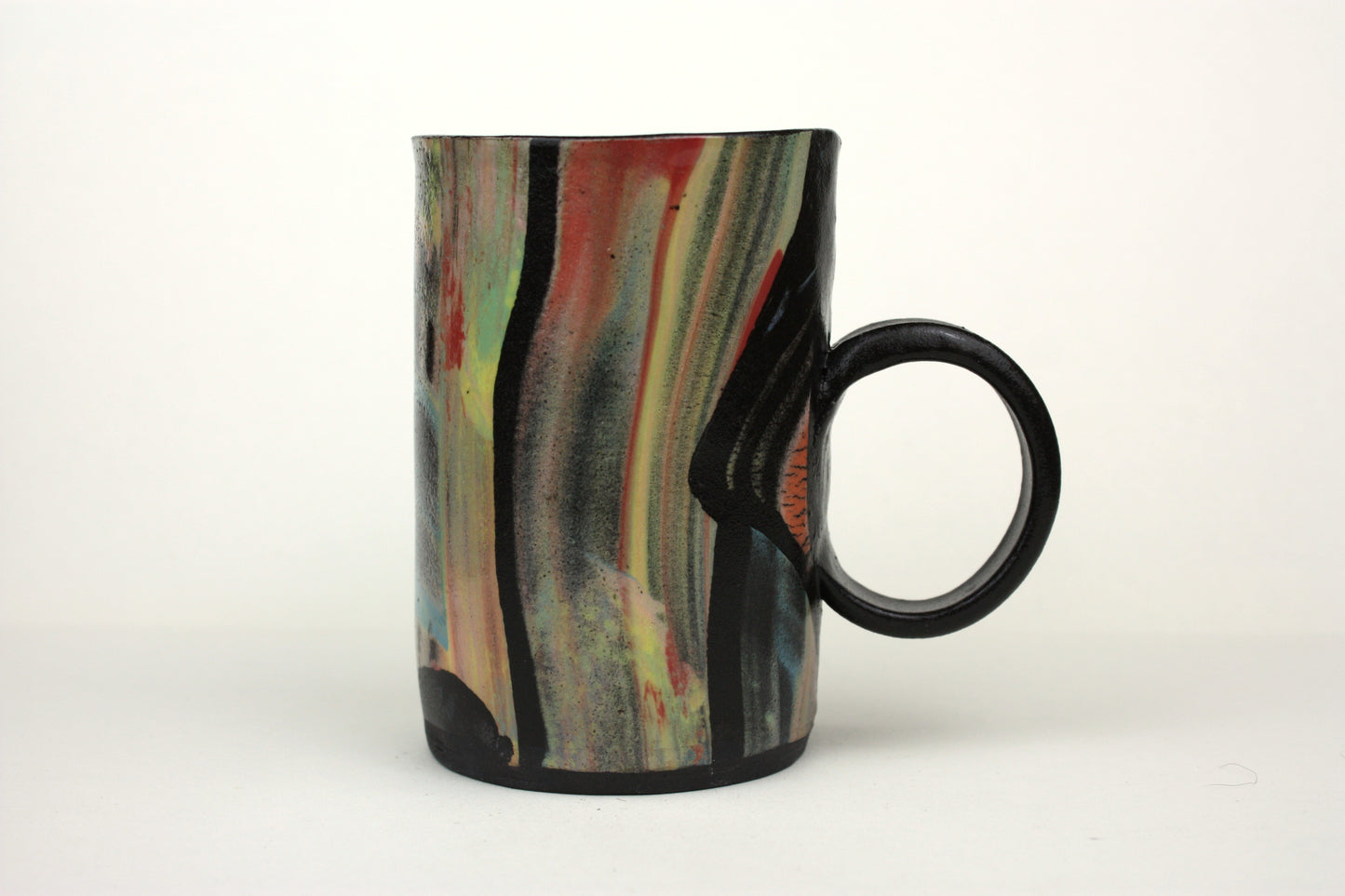 Colourful large tankard mug