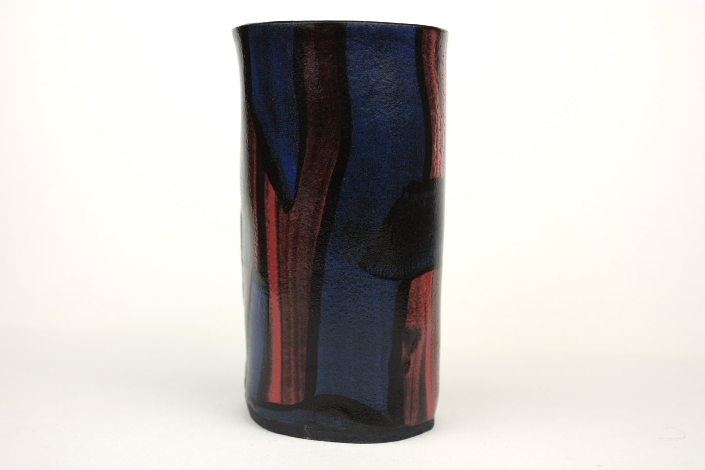 Blue and red tumbler