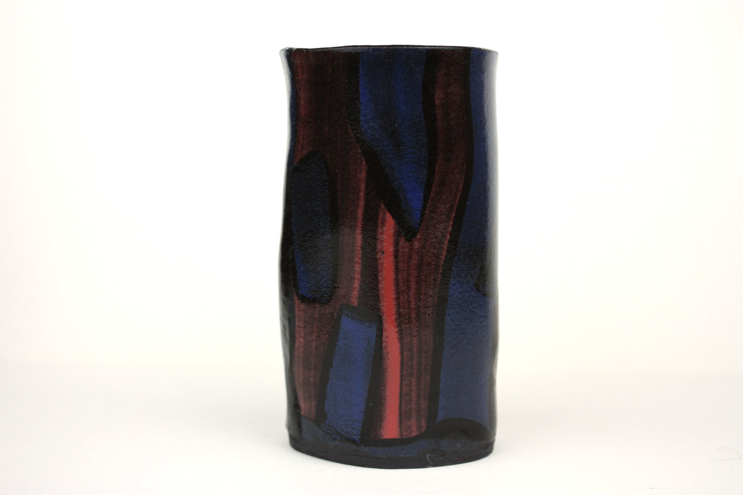 Blue and red tumbler