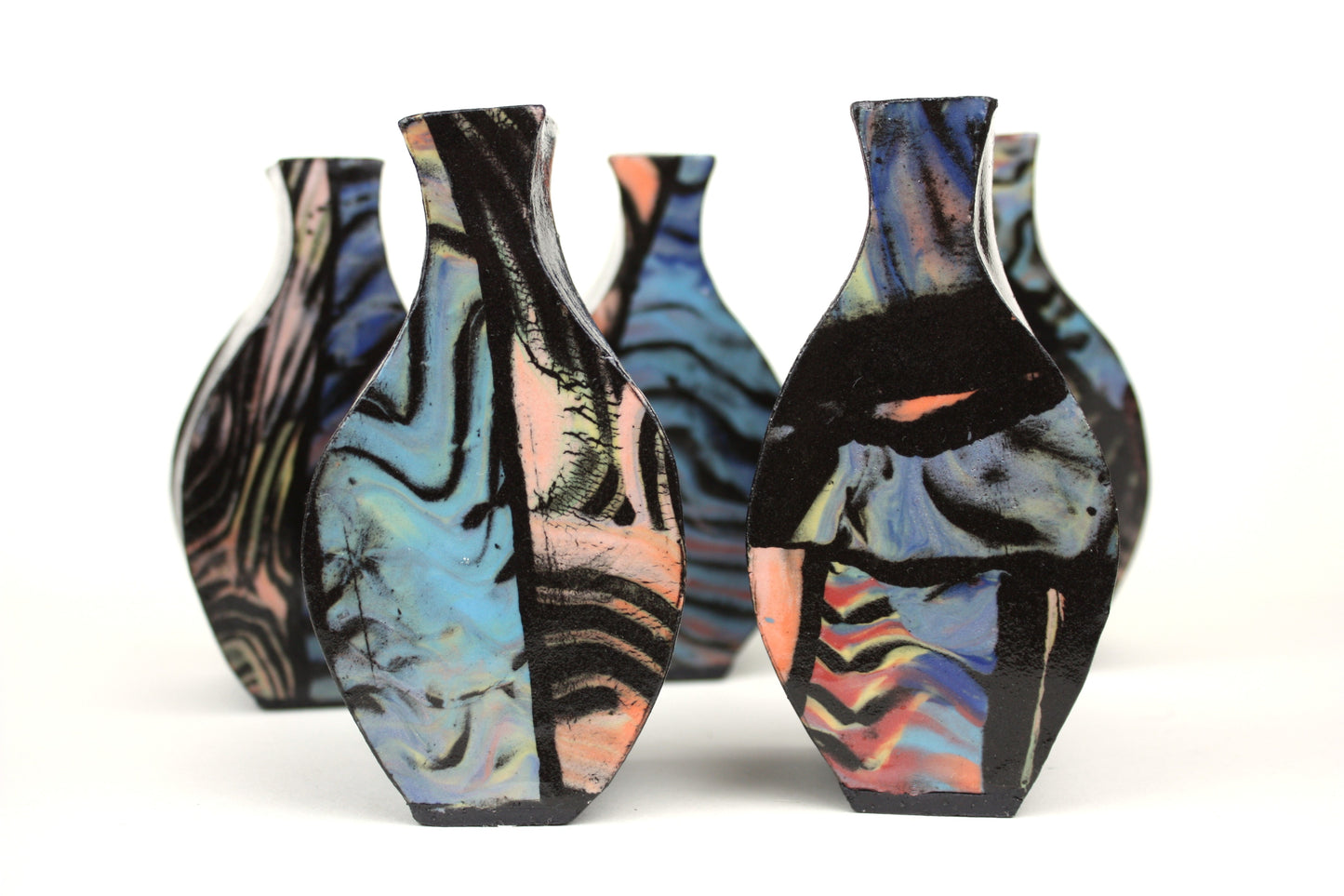 Colourful pop art bud vase