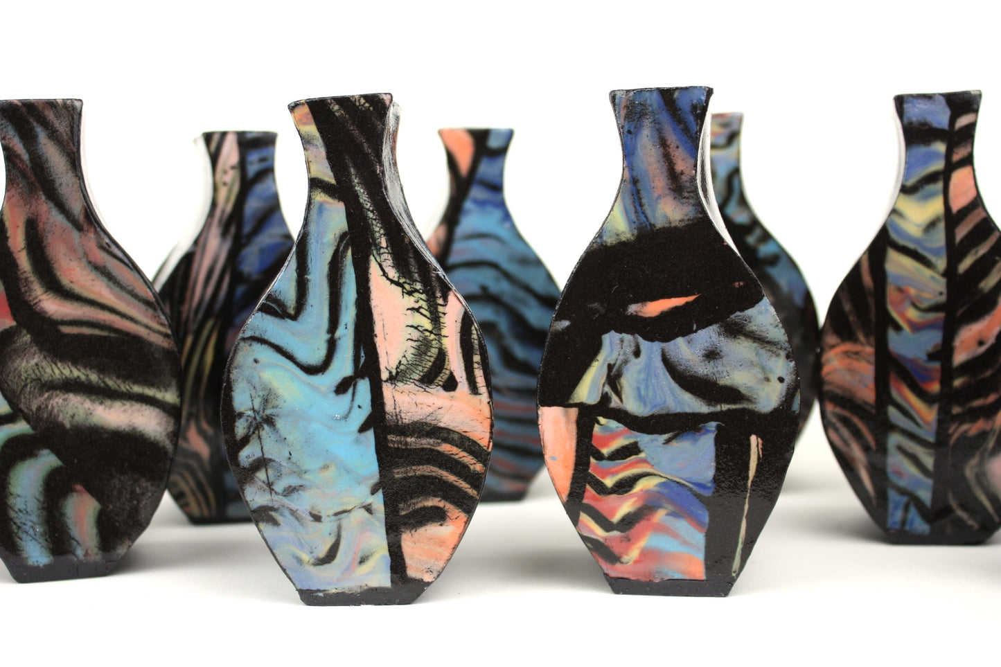 Colourful pop art bud vase