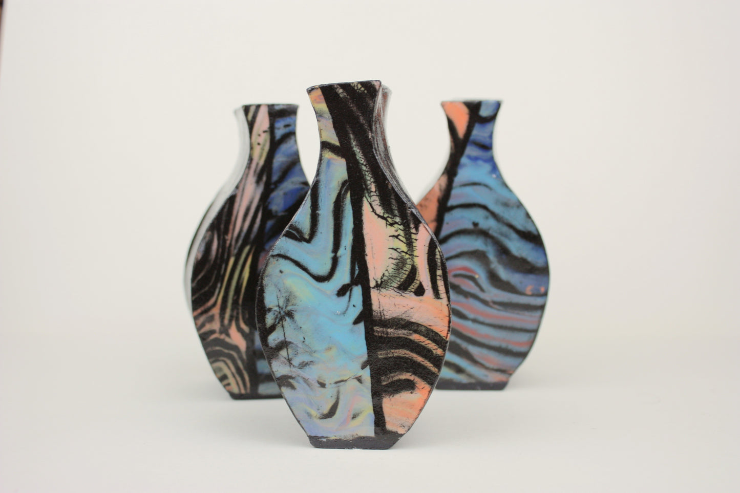 Colourful pop art bud vase