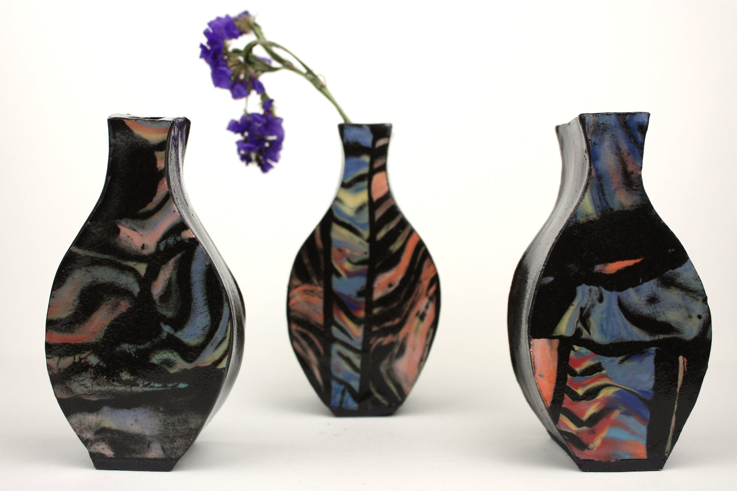 Colourful pop art bud vase