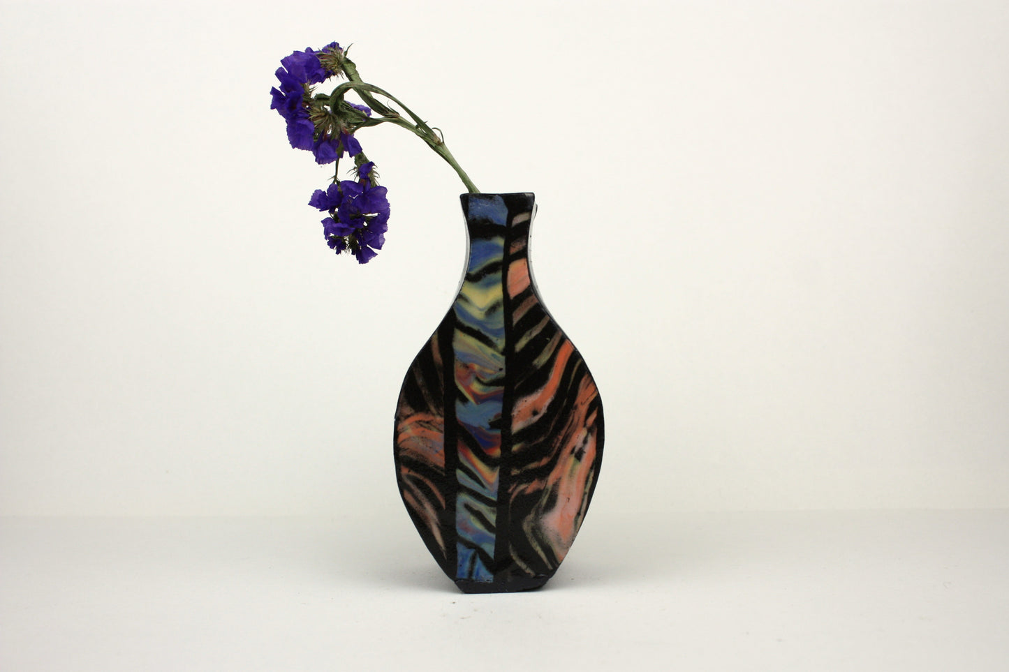 Colourful pop art bud vase