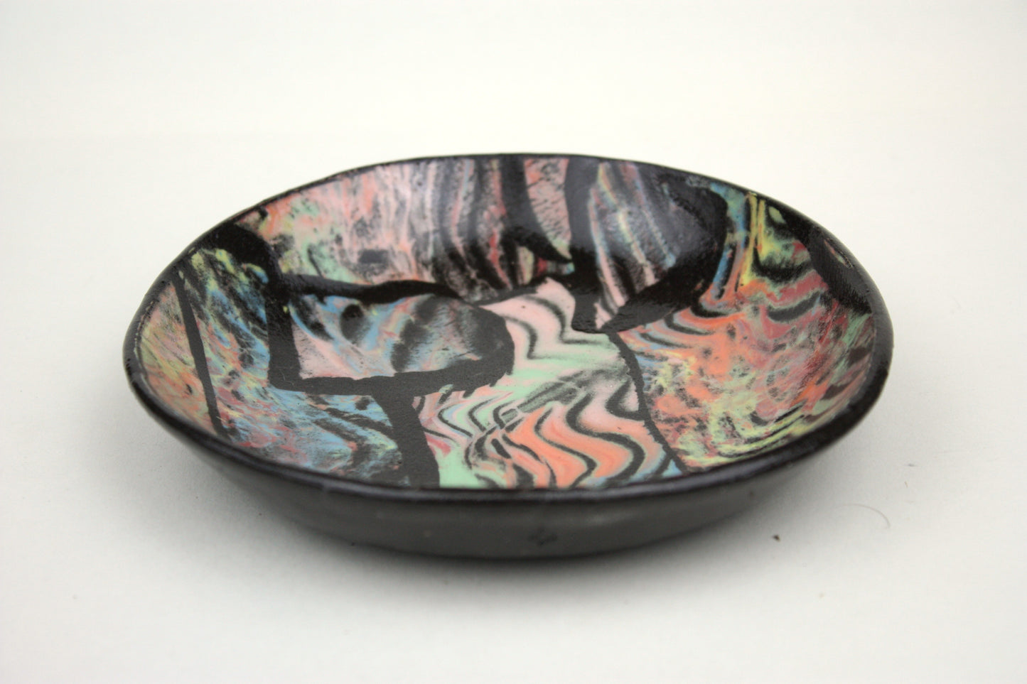 Small colourful plate