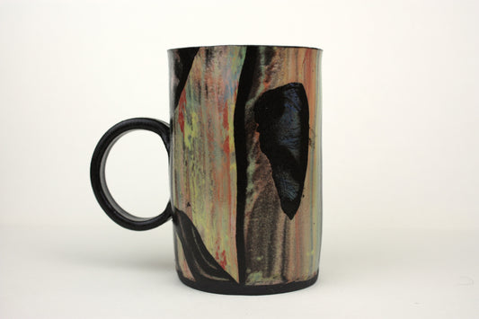 Colourful large tankard mug