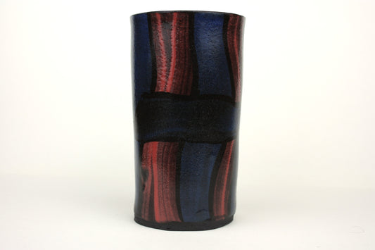 Blue and red tumbler