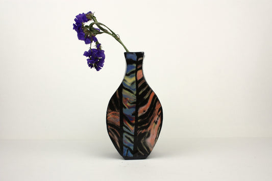 Colourful pop art bud vase