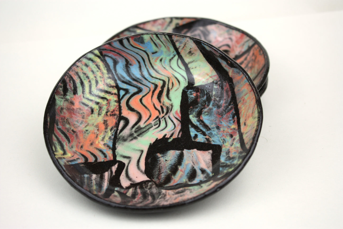 Small colourful plate