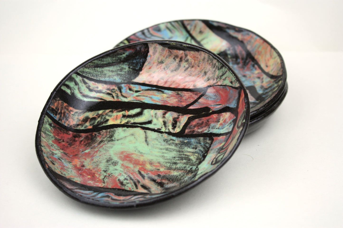 Small colourful plate